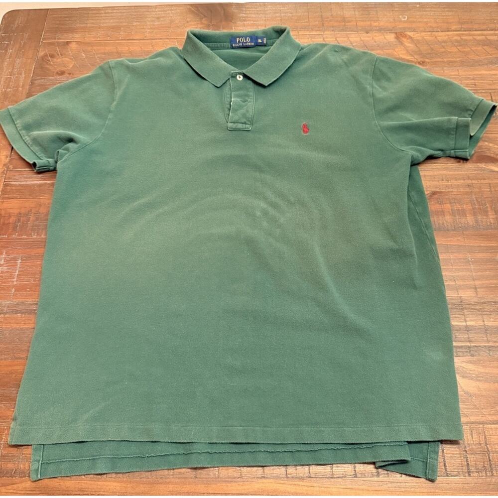 Polo Ralph Lauren Green Polo Shirt Men’s XL Red Pony Classic Fit